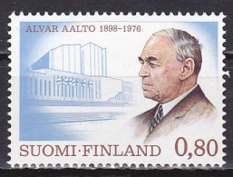 Finland, 1976, Alvar Aalto, 0.80mk, MNH - Nuovi