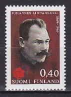 Finland, 1969, Johannes Linnankoski, 0.40mk, MNH - Neufs