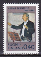 Finland, 1969, Armas Järnefelt, 0.40mk, MNH - Nuevos