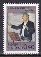 Finland, 1969, Armas Järnefelt, 0.40mk, MNH - Ongebruikt