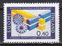 Finland, 1967, Finnish Settlers In Sweden, 0.40mk, MNH - Nuovi