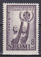 Finland, 1946, National Sports Festival, 8mk, MNH - Usados