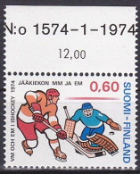 Finland, 1974, World Ice Hockey Championships, 0.60mk, MNH - Unused Stamps