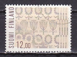 Finland, 1984, Folk Art/Damask Cloth,12.00mk, USED - Used Stamps