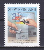 Finland, 1992, Printing In Finland 350th Anniv, 2.10mk, USED - Oblitérés