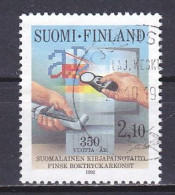 Finland, 1992, Printing In Finland 350th Anniv, 2.10mk, USED - Used Stamps