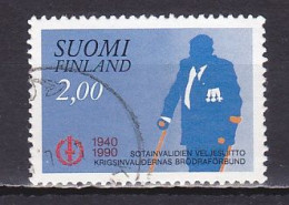 Finland, 1990, Disabled Veterans Assoc. 50th Anniv, 2.00mk, USED - Gebruikt