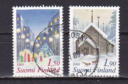 Finland, 1989, Christmas, Set, USED - Usados