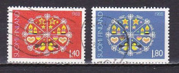 Finland, 1988, Christmas, Set, USED - Oblitérés