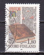 Finland, 1988, First Finnish Printed Book 500th Anniv, 1.80mk, USED - Usati