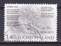 Finland, 1984, Aleksis Kivi, 1.40mk, USED - Gebruikt