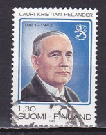 Finland, 1983, Lauri Kristian Relander, 1.30mk. USED - Used Stamps