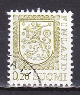 Finland, 1977, Coat Of Arms, 0.20mk, USED - Used Stamps