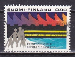 Finland, 1977, Civil Defence, 0.90mk, USED - Gebruikt