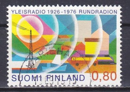 Finland, 1976, Radio Broadcasting In Finland 50th Anniv, 0.80mk, USED - Gebraucht