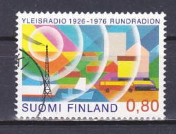 Finland, 1976, Radio Broadcasting In Finland 50th Anniv, 0.80mk, USED - Used Stamps