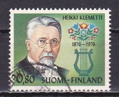 Finland, 1976, Heikki Klemetti, 0.80mk, USED - Usados