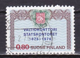 Finland, 1976, State Treasury Centenary, 0.80mk, USED - Gebruikt