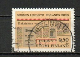 Finland, 1971, Finnish Press 200th Anniv, 0.50mk, USED - Gebraucht