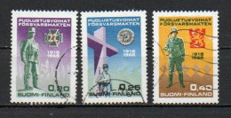 Finland, 1968, National Defence Forces 50th Anniv, Set, USED - Usados