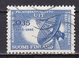 Finland, 1965, ITU Centenary, 0.35mk, USED - Oblitérés