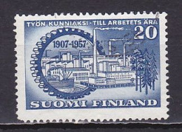 Finland, 1957, Central Federation Of Empolyers 50th Anniv, 20mk, USED - Usados
