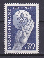 Finland, 1957, Scouting 50th Anniv, 30mk, USED - Used Stamps