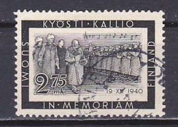 Finland, 1941, Pres. Kyösti Kallio Memorial, 2.75mk, USED - Usati