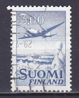 Finland, 1963, Douglas DC-6/Dense Lines, 3.00mk, USED - Used Stamps