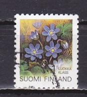 Finland, 1992, Regional Flowers/Liverwort, 1st Class, USED - Used Stamps
