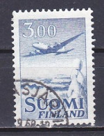 Finland, 1963, Douglas DC-6/Dense Lines, 3.00mk, USED - Used Stamps