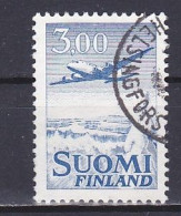 Finland, 1963, Douglas DC-6/Wide Spaced Lines, 3.00mk, USED - Gebruikt