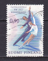 Finland, 1977, European Figureskating Championships, 0.90mk, USED - Gebraucht