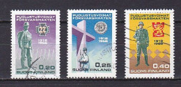 Finland, 1968, National Defence Forces 50th Anniv, Set, USED - Usados