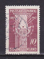 Finland, 1947, Postal Savings Bank 60th Anniv, 10mk, USED - Usados