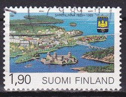 Finland, 1989, Savonlinna/Nyslott 350th Anniv, 1.90mk, USED - Oblitérés