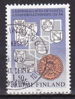Finland, 1985, Provincial Administration 350th Anniv, 1.50mk, USED - Usati