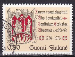 Finland, 1976, Turku Cathedral Chapter 700th Anniv, 0.80mk, USED - Oblitérés