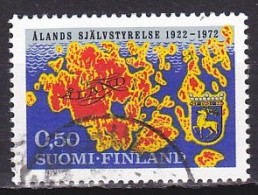 Finland, 1972, Aland Self Government 50th Anniv, 0.50mk, USED - Usati