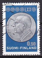 Finland, 1970, Urho Kekkonen, 0.50mk, USED - Oblitérés