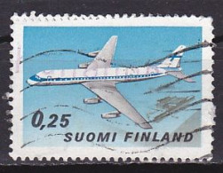 Finland, 1969, Plane & Helsinki Airport, 0.25mk, USED - Usados