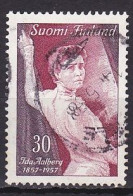 Finland, 1957, Ida Aalberg, 30mk, USED - Usados