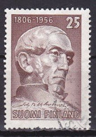 Finland, 1956, Johan V. Snellman, 25mk, USED - Used Stamps