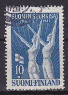 Finland, 1947, Finnish Athletic Festival, 10mk, USED - Used Stamps