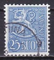 Finland, 1954, Lion, 25mk, USED - Oblitérés