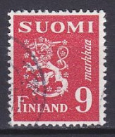 Finland, 1948, Lion, 9mk, USED - Gebruikt