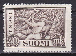 Finland, 1952, Wood Cutter, 40mk, USED - Usados