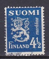 Finland, 1942, Lion, 4½mk, USED - Oblitérés