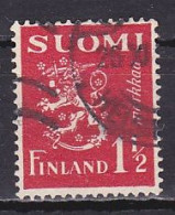 Finland, 1932, Lion, 1½mk, USED - Used Stamps