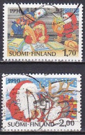 Finland, 1990, Christmas, Set, USED - Usados